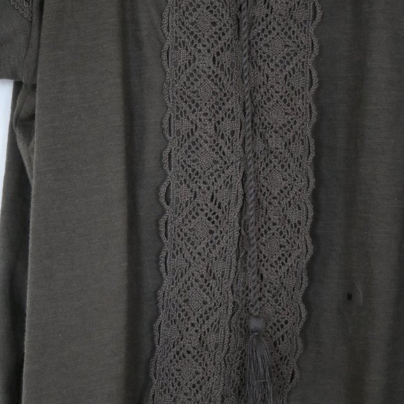 Aeropostale Hunter Green Cotton Peasant Top - Picture 2 of 7